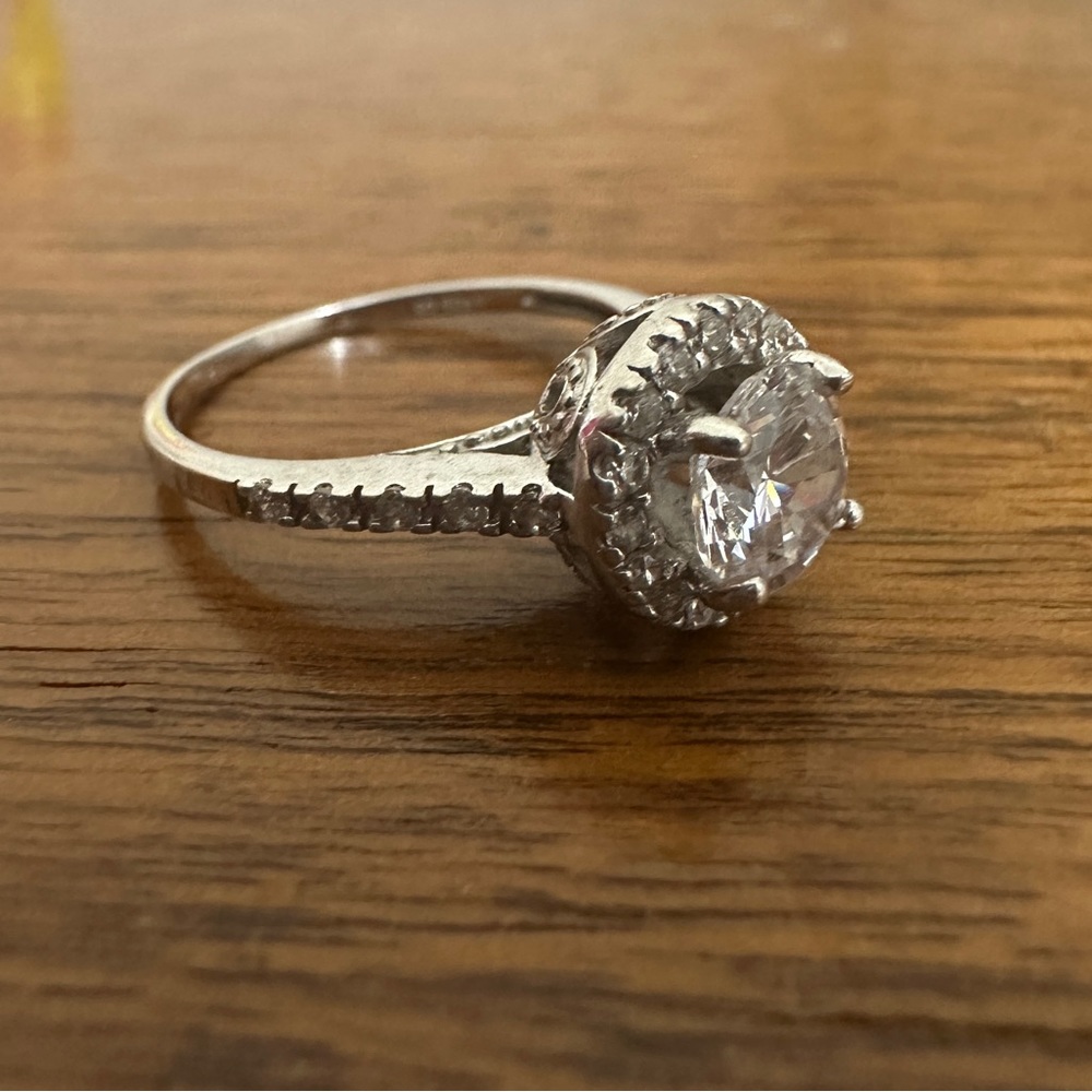 Sterling Silver Engagement/Statement Ring - image 1
